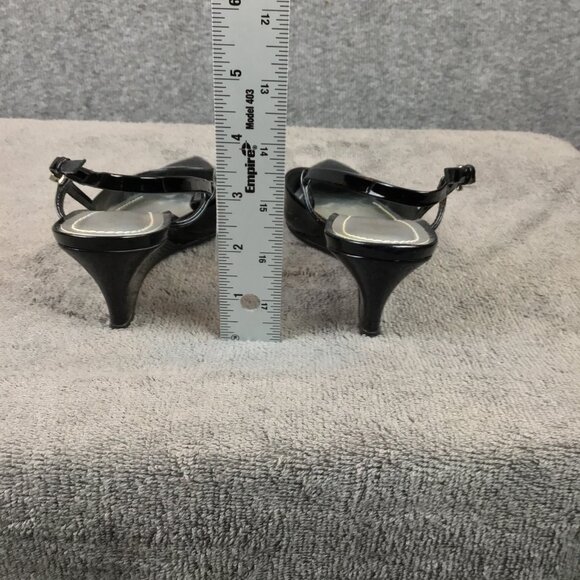 Ann Taylor Kitten Heel Look Pointed Toe Wedge Pointed Toe Sz 6N Patent Leather - Picture 4 of 11